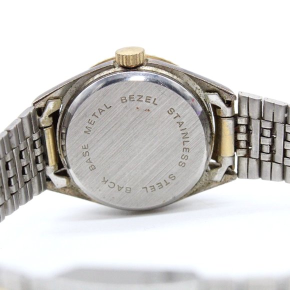 Vintage REMEX Watch Unisex Silver & Gold Tone Stainless Steel White Dial - Picture 8 of 8